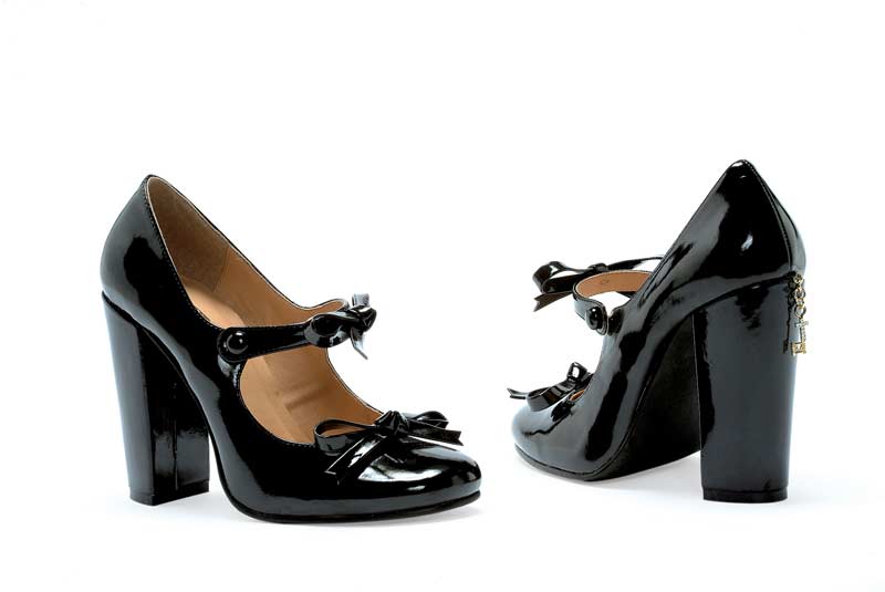 PH455-MOLLY - Black - 4`` Heel Patent Mary Jane. in High Heels and Platforms