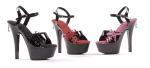 PH601-Naomi - 6” Unit with 2” Platform. Patent Sandal. in Mid-Platform High Heels