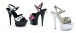 PH609-Alexis - 6” Unit with 2” Platform. 2-Tone Patent Sandal. in Mid-Platform High Heels