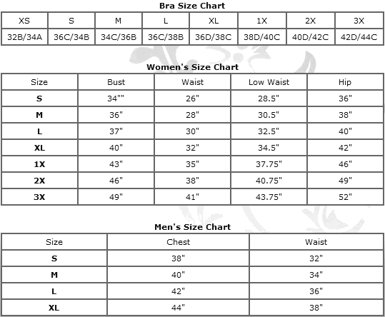 Sizing Chart – NV Beverly Hills