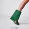 Peep Toe Rhinestones Ankle Highs Wedges Summer Boots with Zipper - Green