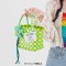 Jelly Color PVC Checkered Summer Beach Picnic Handbag Bags - Multicolor