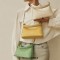 Luxury Crossbody Trendy Chain Decorated Purses Shoulder Handbag - Beige