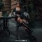 Square Toe Chunky Heels Low Platforms Side Zip Knee Highs Boots - Black Patent