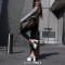 Peep Toe Hollow Out Strappy Platforms Chunky Heels Summer Sandals - White Faux Leather