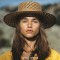 Fringed Wide Brim Raffia  Straw Ribbon Bowknot Summer Beach Panama Hat - Khaki