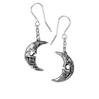 E385  Mera Luna Crescens - Tragicom Moon Earrings
