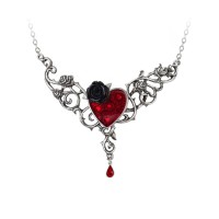 P721 - The Blood Rose Heart Pendant