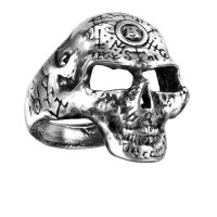R122 - Omega Skull Ring