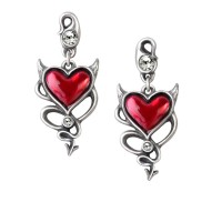 ULFE22 - Devil Heart Earrings