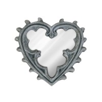 V38 - Gothic Heart Compact Mirror
