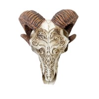 V53 - Scrimshaw Ram Skull