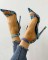 Ladies Party Stiletto Sandals B - Blue Snake 