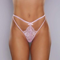 A1143P - Allure Dreaming Lace Thong Pink
