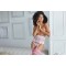 11-4032P - Allure Lace Cincher With G String Pink