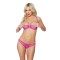 12-3402HP - Allure Bra And Thong 2 Pc Set Hot Pink