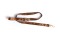 2094 - X Play Quilted Collar With Leash Bronze