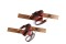 2101 - X Play Quilted Wrist To Ankle Restraint Bronze