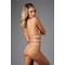 A1122P - Adore Open Teddy With Dual Waist Straps Pink