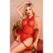 A1138R - Adore Halter Harness Red