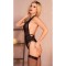 A1139B - Adore Waist Harness With Detachable Garters Black