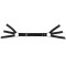 A1139B - Adore Waist Harness With Detachable Garters Black