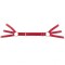 A1139R - Adore Waist Harness With Detachable Garters Red