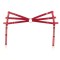 A1139R - Adore Waist Harness With Detachable Garters Red