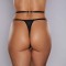 A1146 - Allure Cherished Lace And Mesh Thong Black 