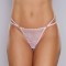 A1149P - Allure Good Girl Lace And Mesh Thong Pink