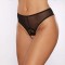 A1163B - Allure Lingerie Blushing Lace Pearl String Thong Black
