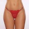 A1169R - Allure Lingerie Ultra 2 Sexy Rhinestone Straps Red Lace Thong Panty