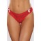 A1170R - Allure Lingerie Kisses & Bows Thong Lace Thong Panty Red