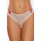 A1170W - Allure Lingerie Kisses & Bows Thong Lace Thong Panty White