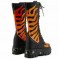 GG3 Flame on Black - Reflective Punk Biker Goth Rock Platform Boots