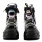 Mangosteen-05 Platform Sneakers - Black Hologram