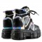 Mangosteen-05 Platform Sneakers - Black Hologram