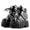 Mangosteen-05 Platform Sneakers - Black Hologram