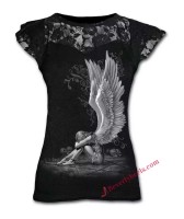 Chained Angel with Skulls Lady Tank Top