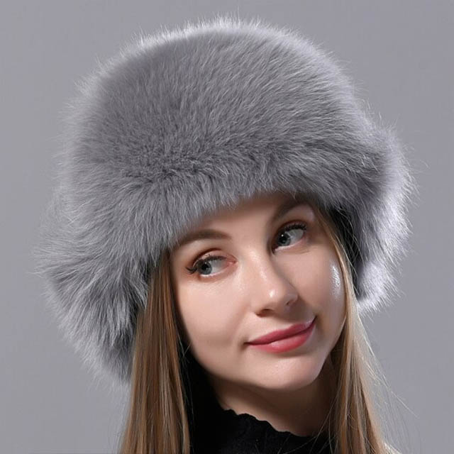 Emma Jones Ushanka Earmuffs Faux Furry Nomad Winter Hat - Gray in Caps ...