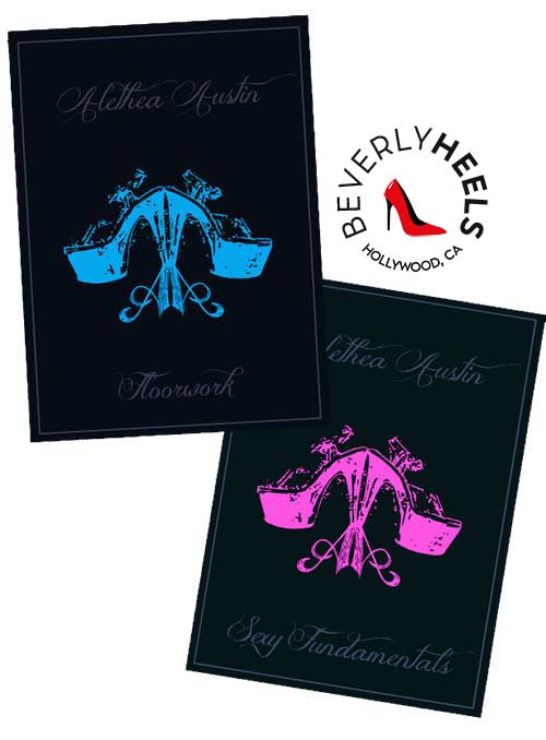 Alethea Austin - Sexy Fundamentals and Floorwork Set - 2 DVDs - Sexy Fundamentals 64 Min - DVD - NTSC FORMAT
Even the simplest movement can be sexy. Let us not forget the fundamentals of Pole Dancing starting with how to walk in heels, mesmerizing arm movements and effortless, ripple-filled body waves. Alethea Austin will guide you through the basics of moving around the pole and transitioning to the floor. These instructional DVDs are designed to help every dancer develop confidence in their sexy fundamentals. From kicks and poses to help your flexibility, to press handstands and bottom third pole combos to increase core strength, Alethea will make sure you master the fundamentals of Pole Dance in the comfort of your own home, regardless of your fitness level.

Floorwork 58 Min - DVD
Floorwork is home to some of the most racy and eye-catching moments in Pole Dance and is where Alethea Austin unleashes her sexiest moves and showcases her signature style. These instructional DVDs will guide you through Aletheas favorite moves and transitions on the floor designed to help both beginner and advanced dancers develop fluidity and raw sensuality in their movement. From shoe slides to the over shoulder split, this DVD demonstrates how to lift off the floor with Aletheas style. Whatever your pole aspirations are, this Floorwork program will help you gain body awareness, core strength, and controlled fluidity that will translate throughout your Pole Dance style. in Pole Dancing DVDs