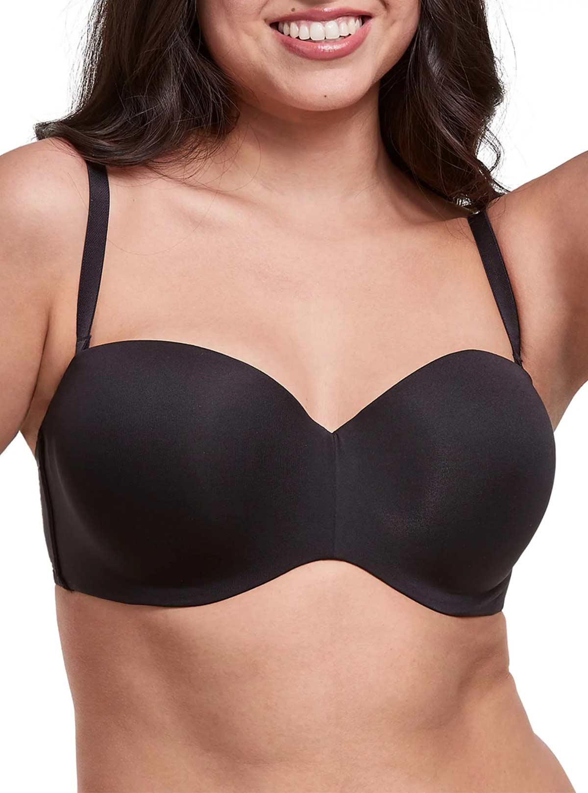 Maidenform Black Front Adjustable Straps Bra Underwire RN#15763