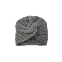 Vintage French Style  Knitted Wool Winter Hat Headwear - Dark Gray