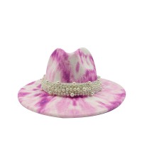 Colorful Bead Straps Panama Party Hat - Multicolor