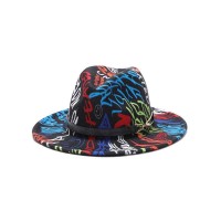 Colorful Bead Straps Panama Party Hat - Multicolor