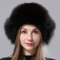 Ushanka Earmuffs Faux Furry Nomad Winter Hat - Dark Brown