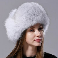 Ushanka Earmuffs Faux Furry Nomad Winter Hat - Silver Fox