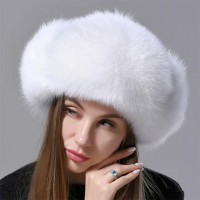 Ushanka Earmuffs Faux Furry Nomad Winter Hat - White