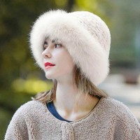 Winter Fashion Faux Fur Warm Hat - Milky Tea Beige