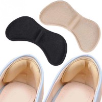 Foot Care Heel Cushion Pads Insoles for Pain Relief Anti-wear SPECIAL - One Pair - Black
